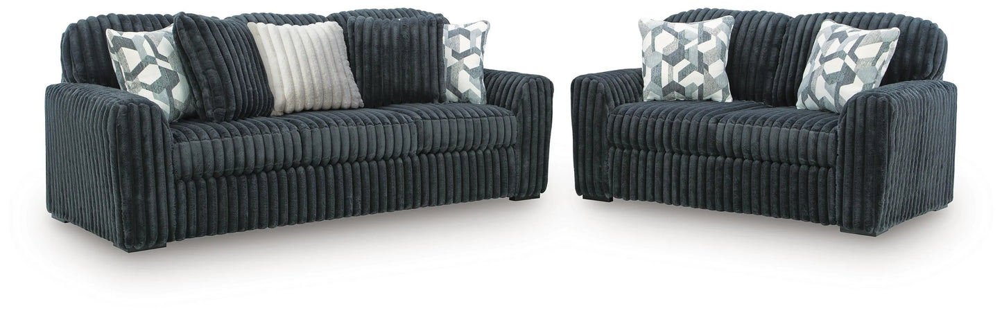 Midnight-Madness Sofa and Loveseat