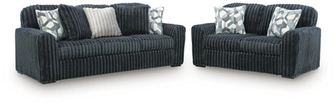 Midnight-Madness Sofa and Loveseat