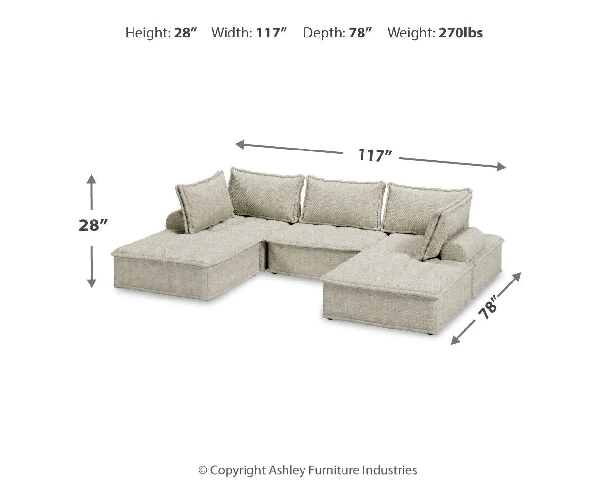 Asientos modulares de 5 piezas Bales
