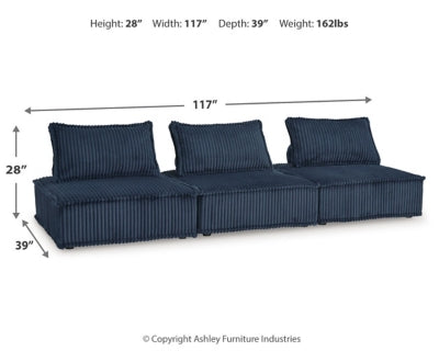 Asientos modulares de 3 piezas Bales