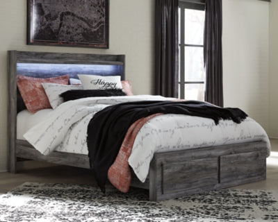 Cama Queen con paneles Baystorm y 2 cajones de almacenamiento
