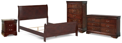 Alisdair Queen Sleigh Bed, Dresser, Mirror, 2 Chests and 2 Nightstands