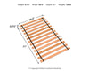 Listones de plataforma de rollo doble