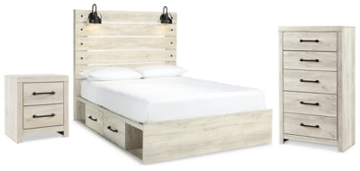 Cambeck Queen Storage Bed, Chest and Nightstand