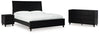 Danziar King Panel Bed, Dresser and Nightstand