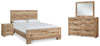 Hyanna Queen Panel Bed, Dresser, Mirror, and Nightstand