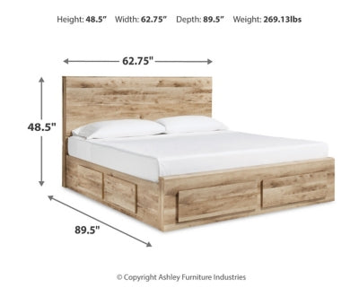 Cama Hyanna Queen con almacenamiento y 1 cajón debajo
