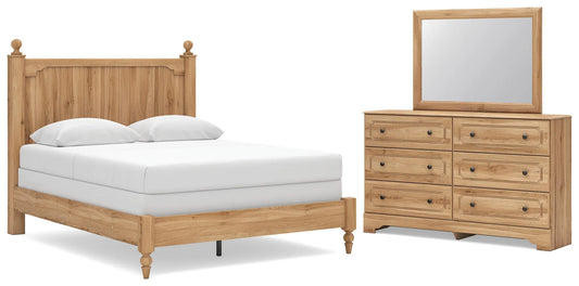 Galletyn Queen Panel Bed, Dresser and Mirror