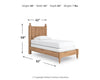 Cama doble con paneles Galletyn