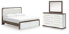 Mazilar King Upholstered Bed, Dresser and Mirror