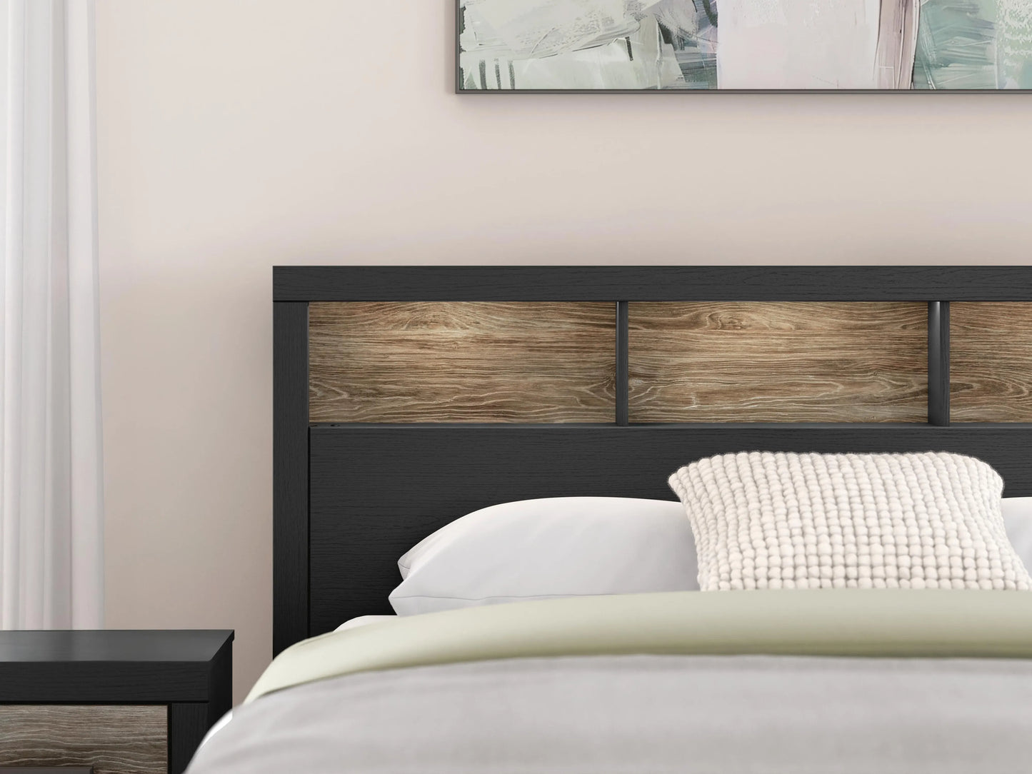 Jonnifer Lighted King Bookcase Headboard