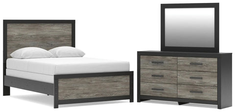 Jonnifer Full Panel Bed, Dresser and Mirror