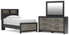 Jonnifer Twin Bookcase Bed, Dresser and Mirror