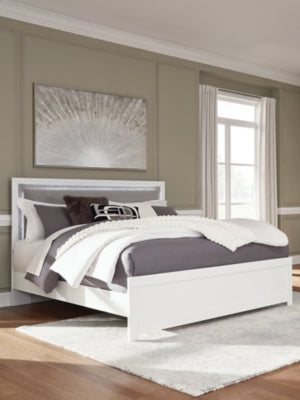 Raechalla King Upholstered Panel Bed