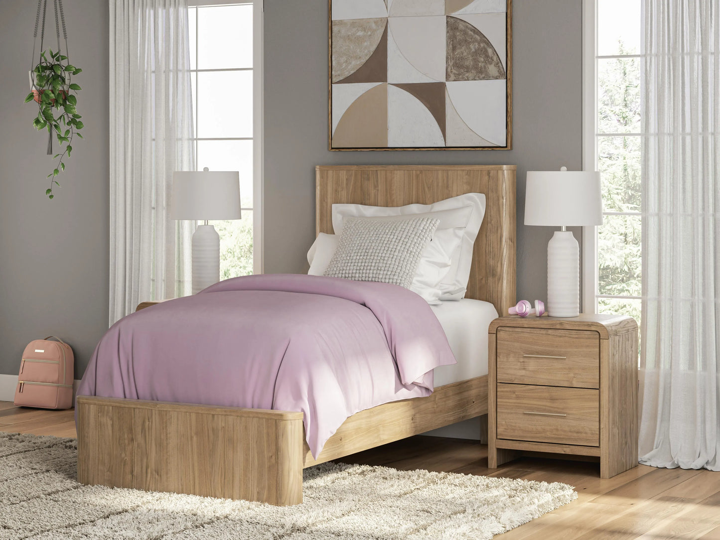 Dovander Twin Panel Platform Bed