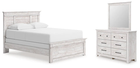 Fenderport Queen Panel Bed, Dresser and Mirror
