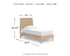 Cama individual con paneles Cielden