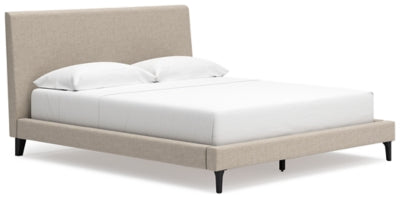 Cama tapizada California King Cielden con listones enrollables