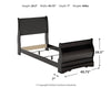 Huey Vineyard Twin Sleigh Footboard