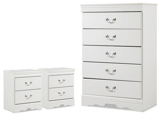 Anarasia Chest and 2 Nightstands