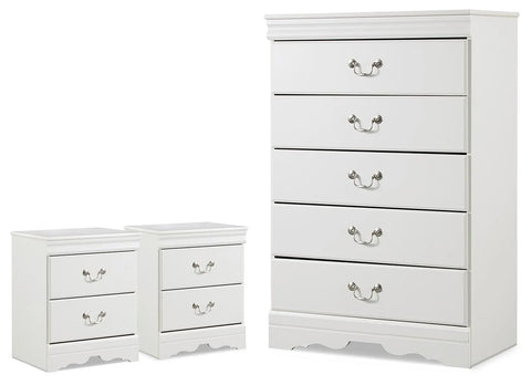Anarasia Chest and 2 Nightstands