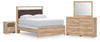 Hollymount Queen Panel Bed, Dresser, Mirror and Nightstand