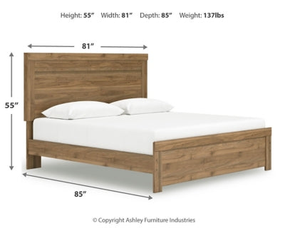 Cama King con paneles Zanbrook