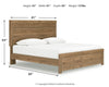Cama King con paneles Zanbrook