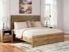 Cama King con paneles Zanbrook