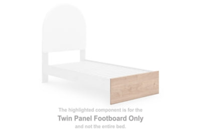 Pie de cama de panel doble Shapella