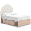 Pie de cama de panel completo Shapella