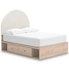 Pie de cama de panel completo Shapella