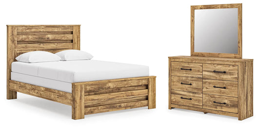 Branstony Queen Panel Bed, Dresser and Mirror