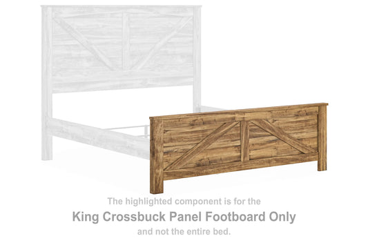 Branstony King Crossbuck Panel Footboard