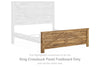 Branstony King Crossbuck Panel Footboard