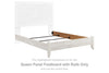 Pie de cama con paneles Paxberry Queen y rieles