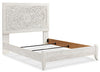 Pie de cama con paneles Paxberry Queen y rieles