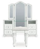 Maylilly Vanity, Mirror and Stool