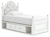 Maylilly Twin Upholstered Panel Storage Bed