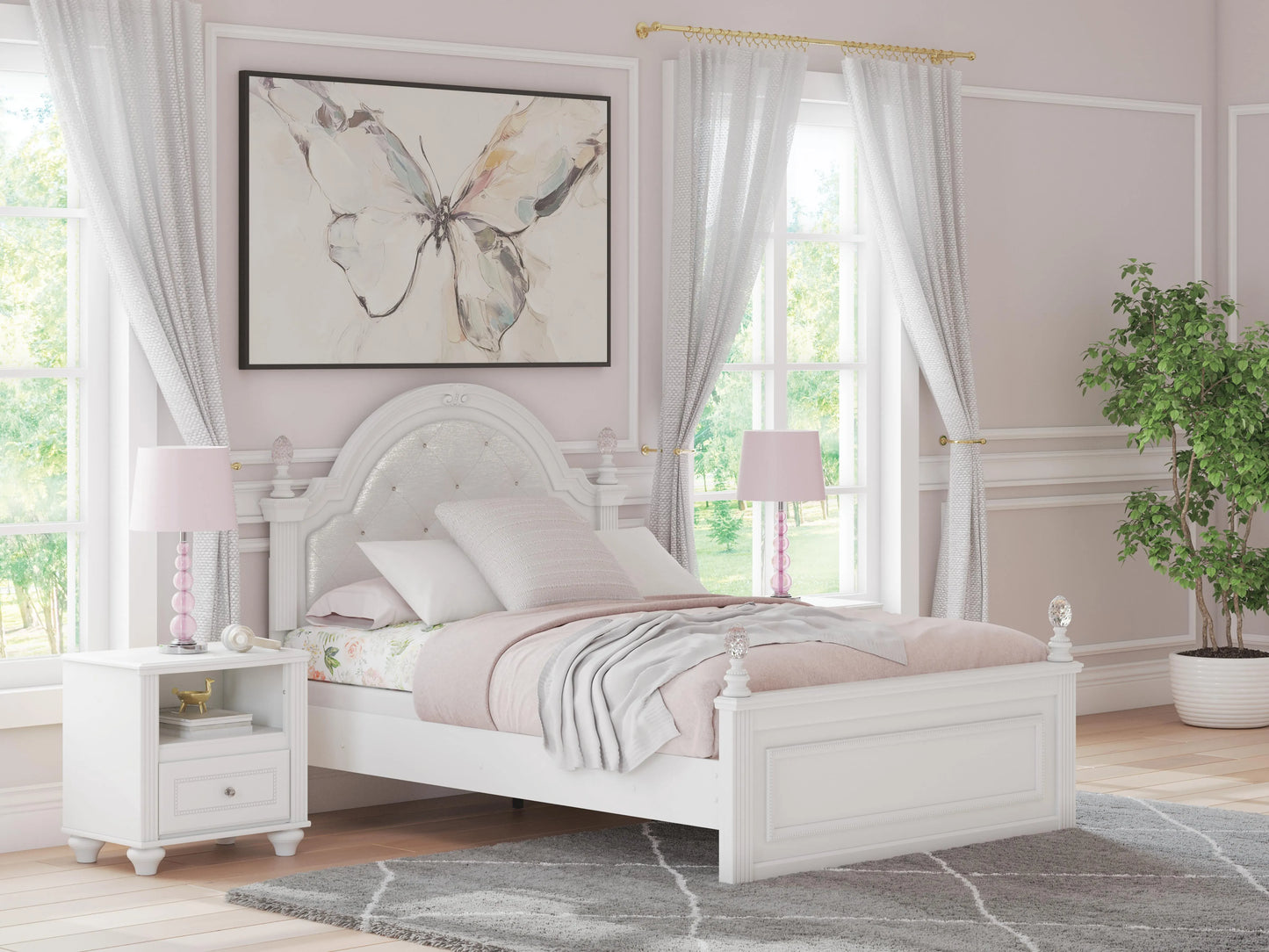 Maylilly Full Upholstered Panel Bed