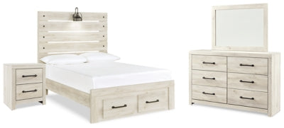 Cambeck Full Panel Bed, Dresser, Mirror and Nightstand