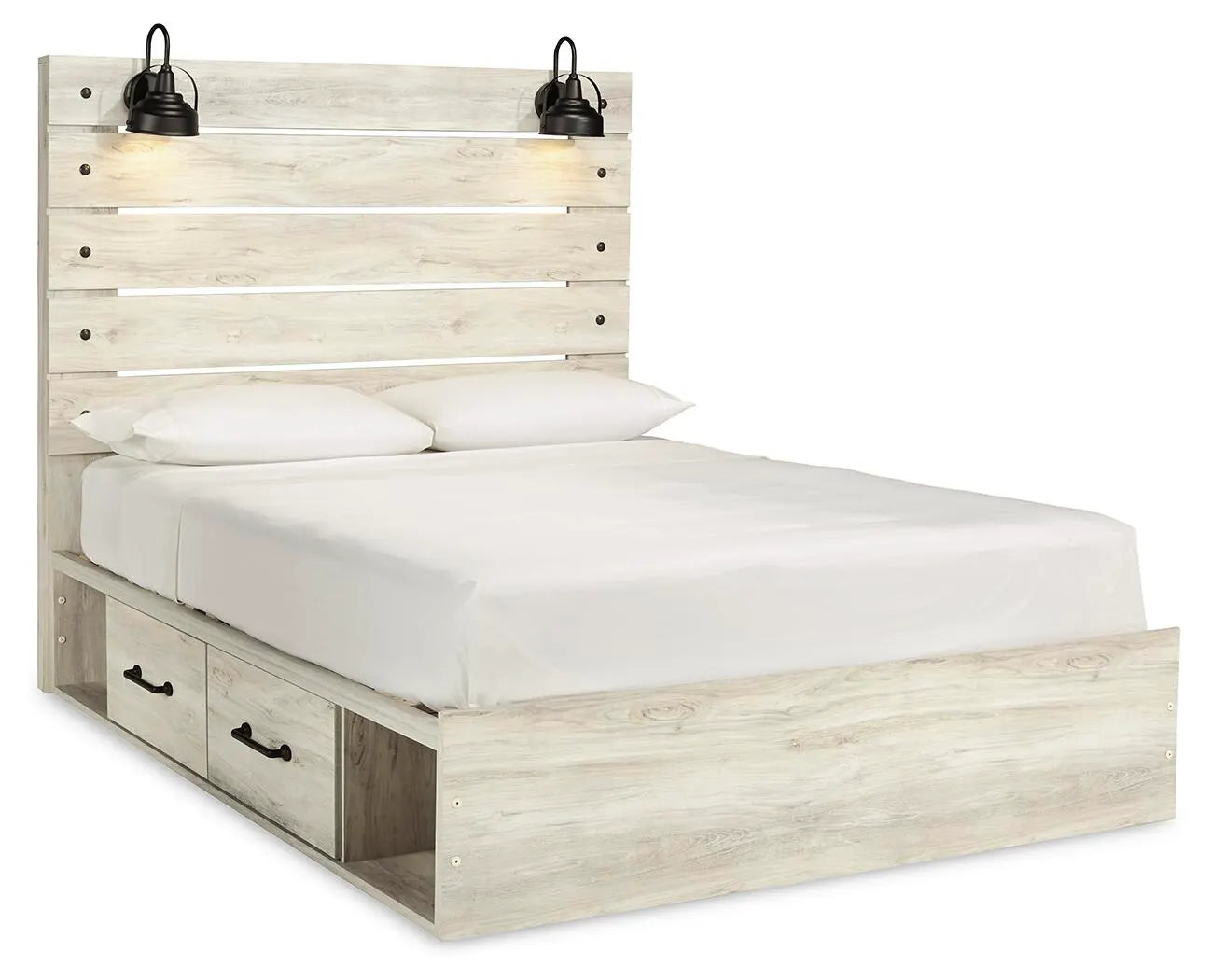 Cama Queen Cambeck con 4 cajones de almacenamiento