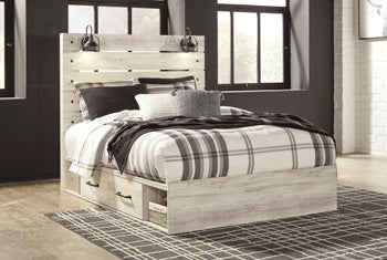 Cama Queen Cambeck con 4 cajones de almacenamiento