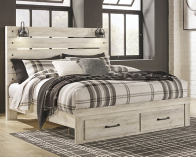 Cama King Cambeck con dos cajones de almacenamiento