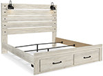 Pie de cama con almacenamiento Cambeck King