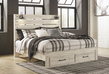 Cama King Cambeck con dos cajones de almacenamiento