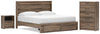 Baystorm King Panel Storage Bed, Chest and Nightstand