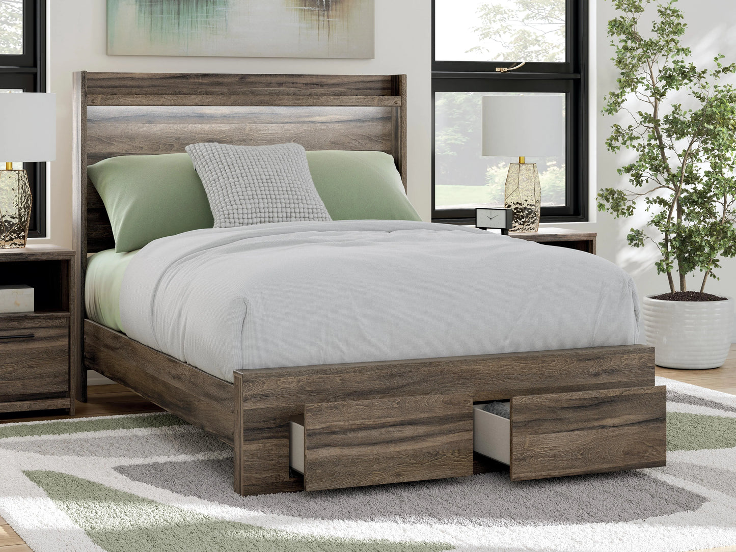 Cama de almacenamiento Baystorm con paneles completos