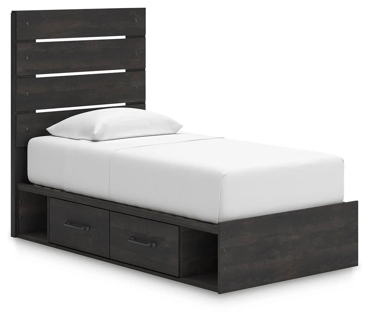 Delmorta Twin Panel Bed with Storage