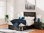 Delmorta Twin/Full Side Storage with Rail